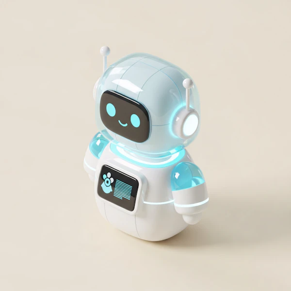 Friendly Futuristic Robot