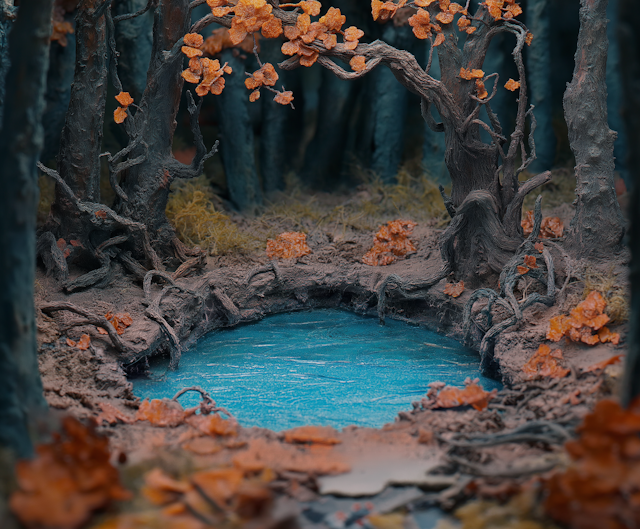 Mystical Miniaturized Forest Scene