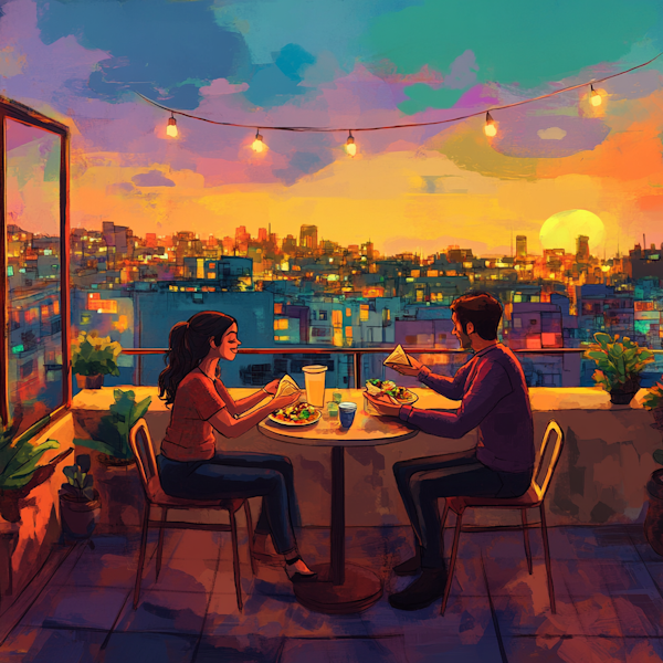 Urban Sunset Dining