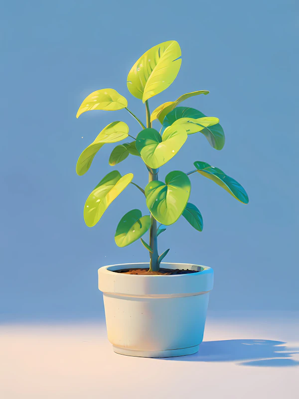 Potted Plant Illustration
