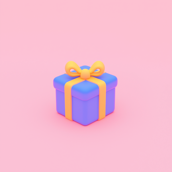 3D Rendered Gift Box