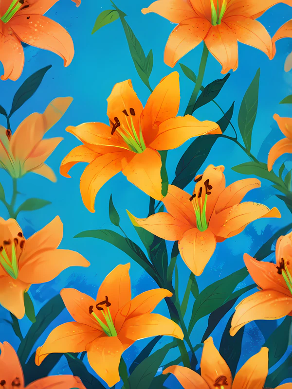 Orange Lilies Artwork