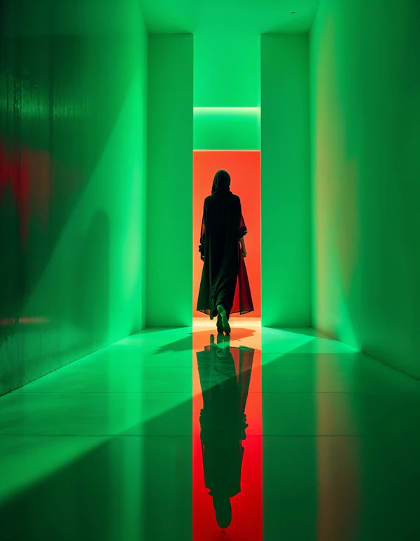 Futuristic Corridor Scene