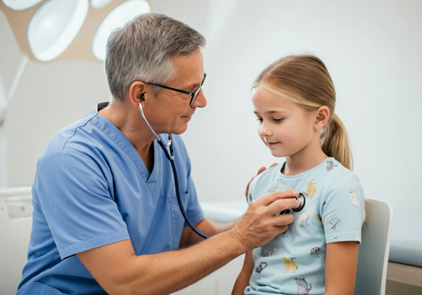 Doctor Examining Child
