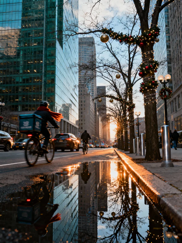 Holiday Urban Scene
