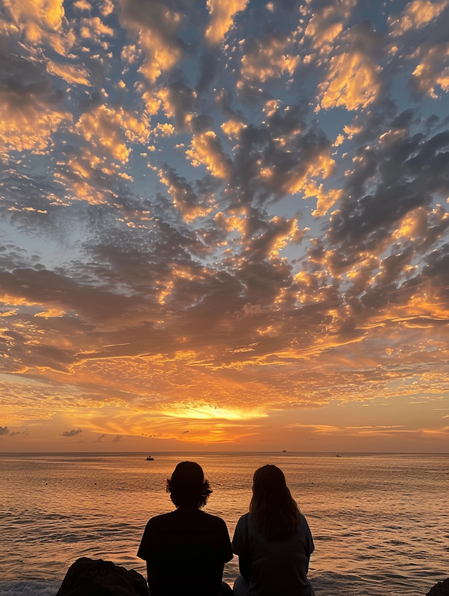 Serene Sunset by the Ocean