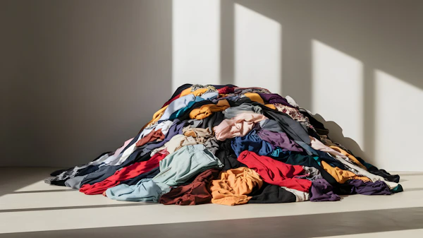 Pile of Assorted Clothing