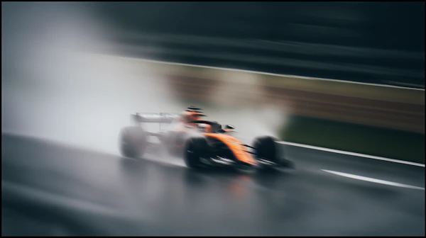 Racing Car in Action