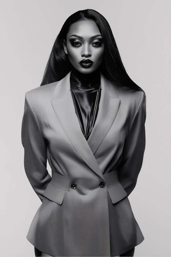 Elegant Monochrome Portrait