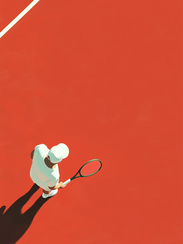 Tennis Player on Clay