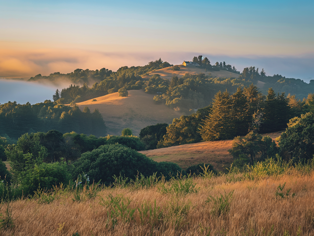 Serene Golden Hour Countryside