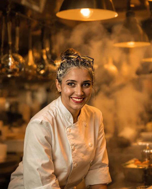 Chef in Cozy Kitchen