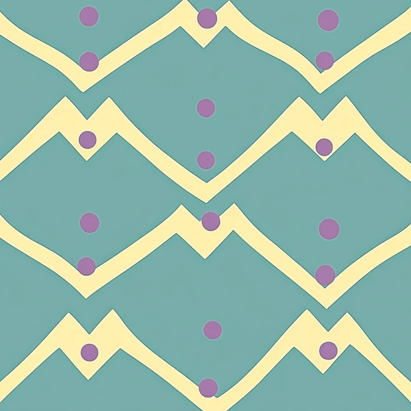 Geometric Pattern with Teal Background