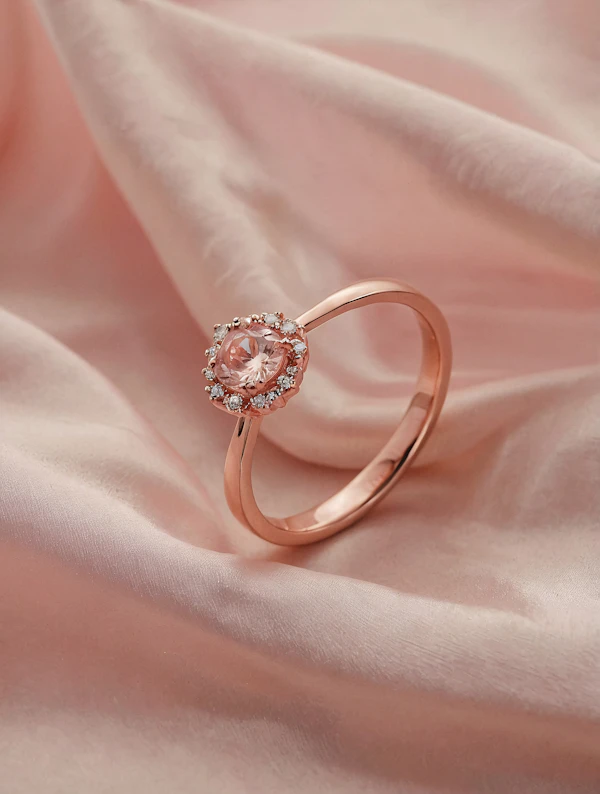 Rose Gold Gemstone Ring