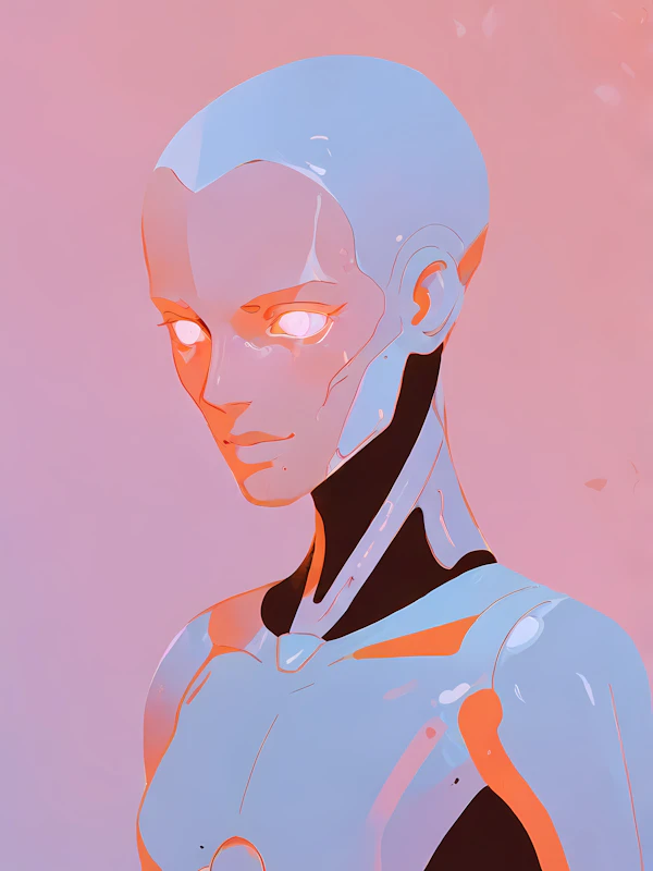 Futuristic Humanoid Figure
