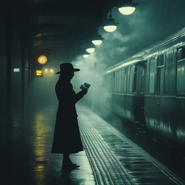 Noir Train Platform