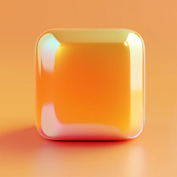 Glossy Orange Object