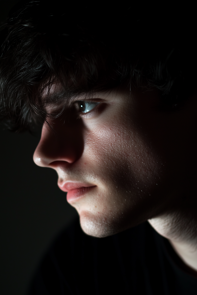 Contemplative Portrait of a Young Man