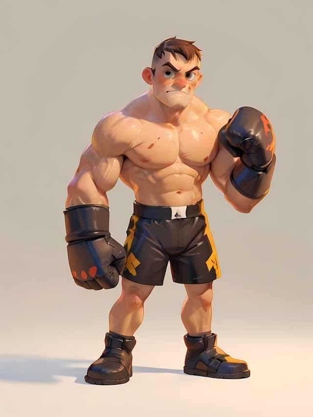 3D Boxer Character