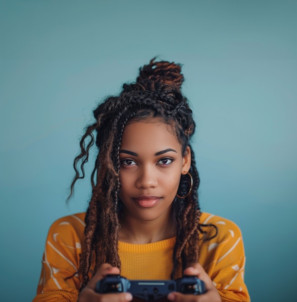 Gamer Girl with a Controller