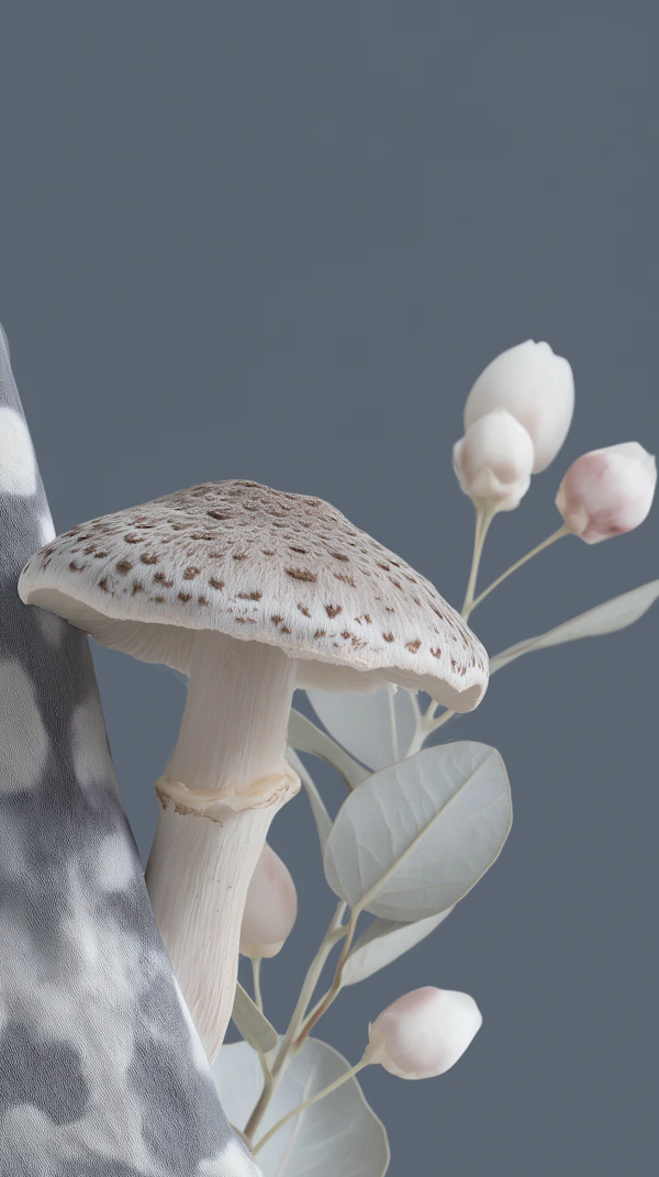 Textured Mushroom Close-Up