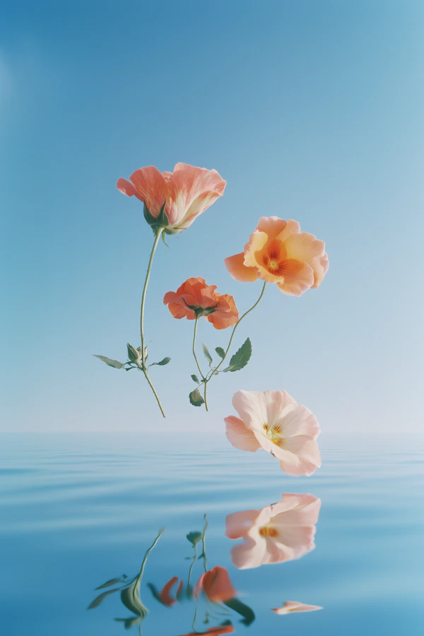 Floating Flowers Scene