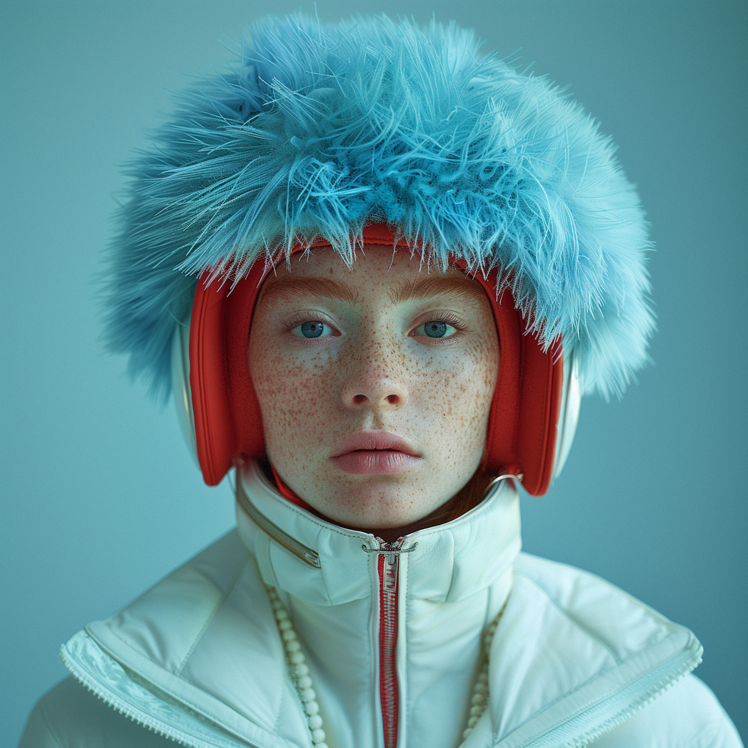 Futuristic Winter Fashion Portrait