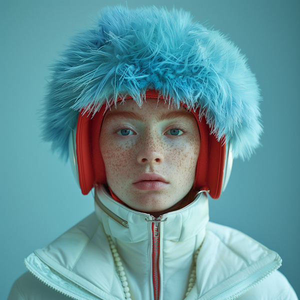 Futuristic Winter Fashion Portrait