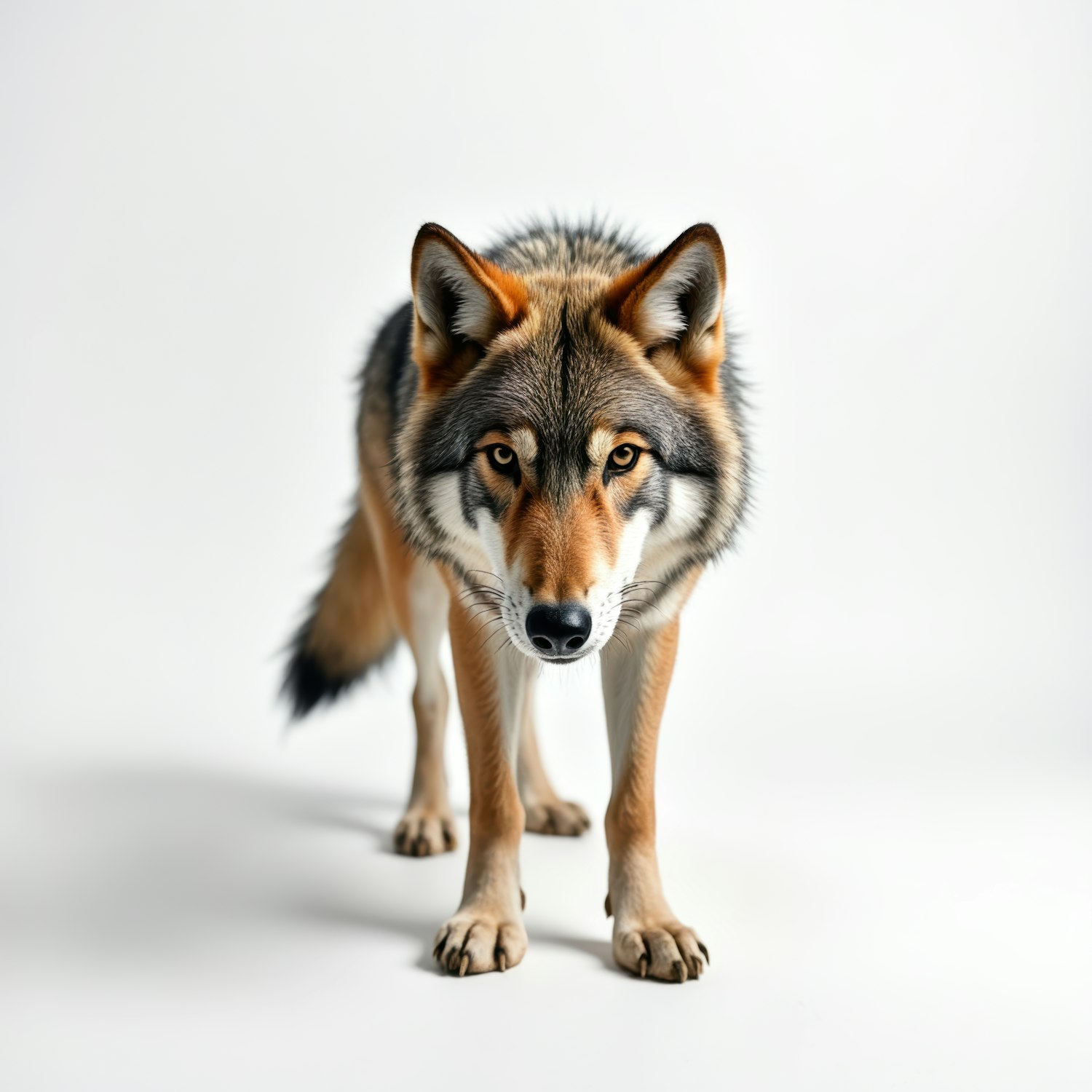 Wolf on White Background