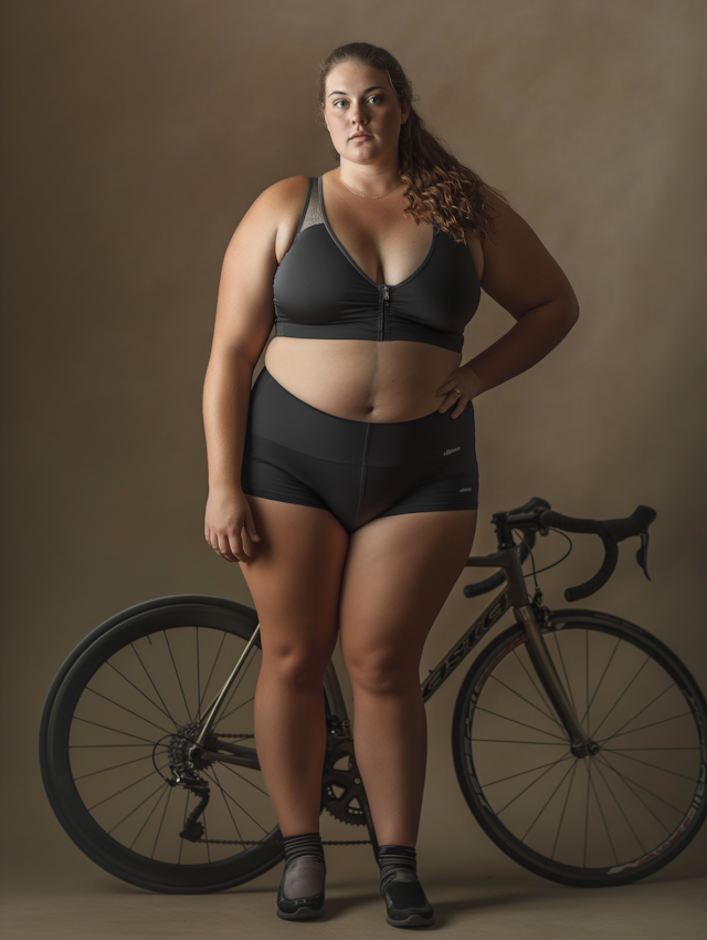 Confident Cyclist Portrait