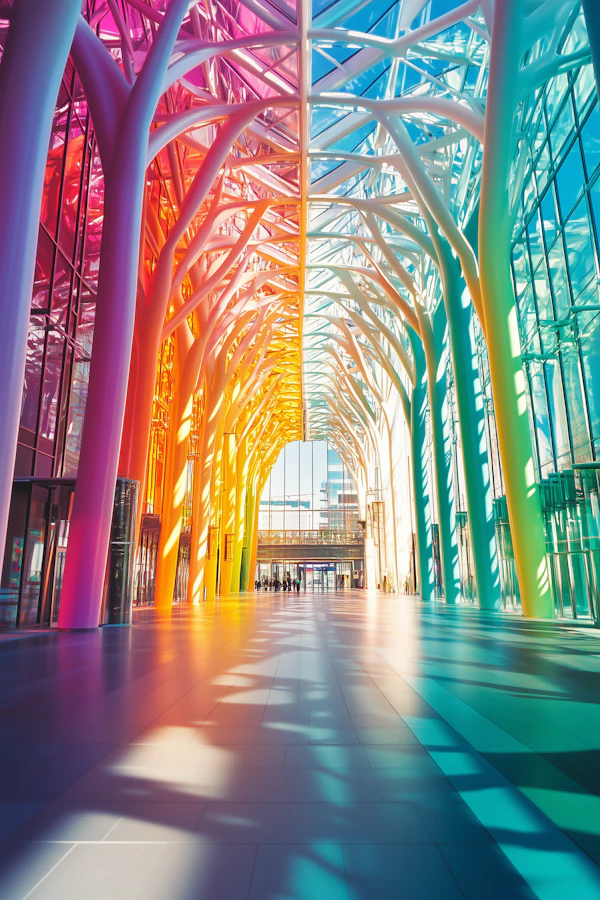 Vibrant Architectural Interior