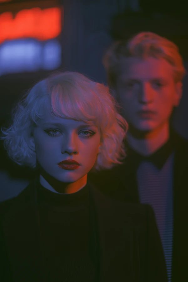 Neon Glow Portrait