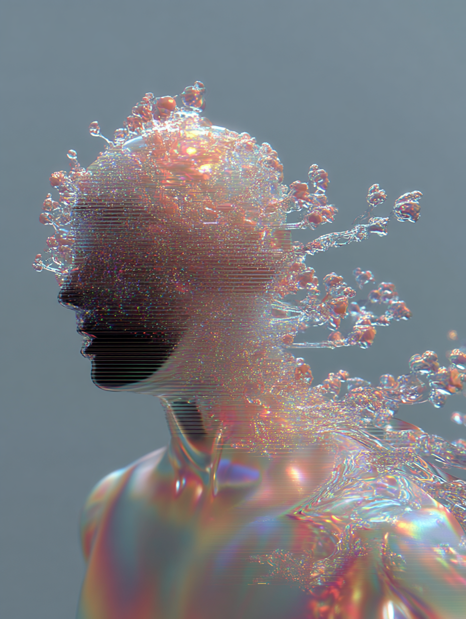 Ethereal Liquid Form Illustration on Lummi