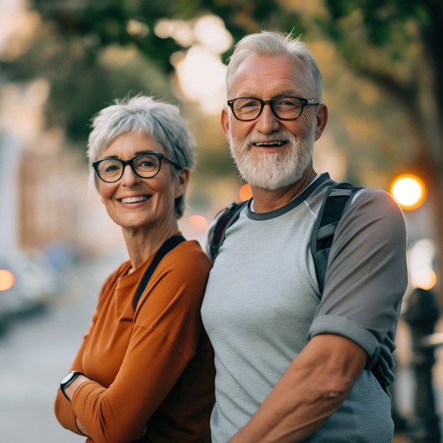 Smiling Older Couple