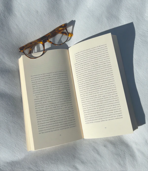 Book and Glasses Scene