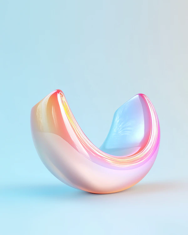 Abstract 3D Crescent