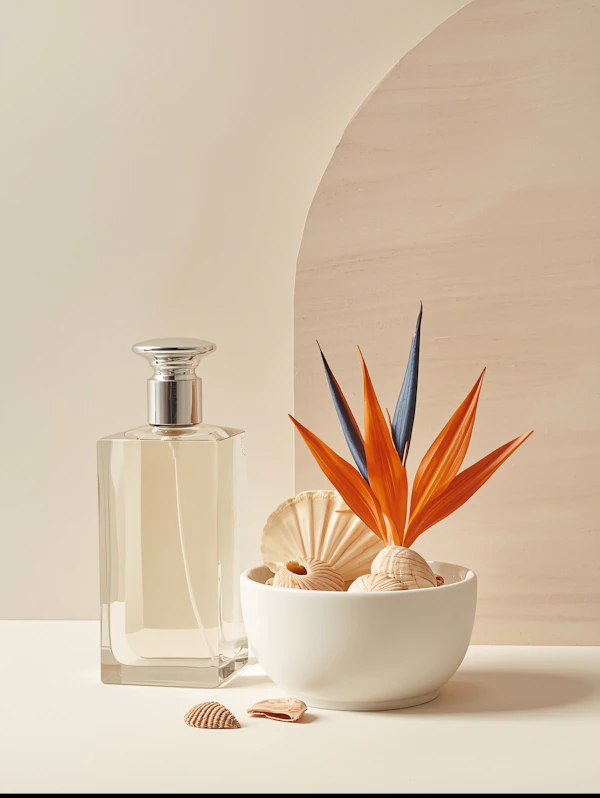 Minimalist Perfume Setup