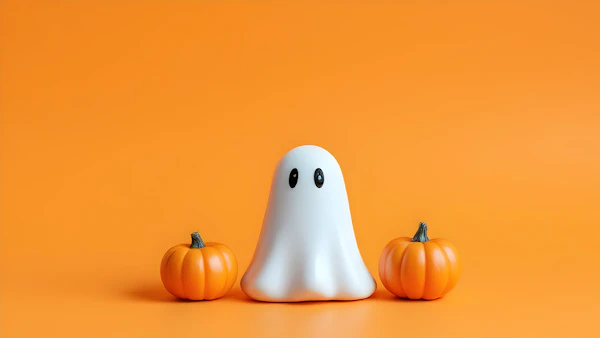 Minimalist Halloween Scene