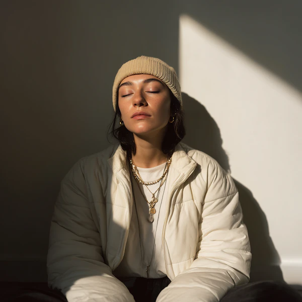 Serene Sunlit Portrait