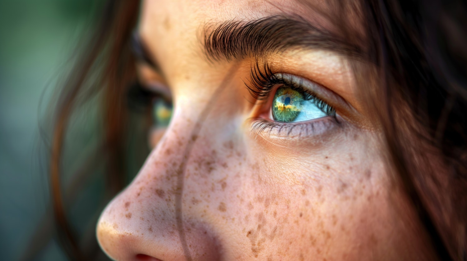 Vivid Portrait of a Woman's Eye