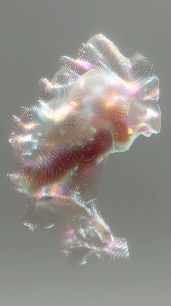 Iridescent Abstract Form
