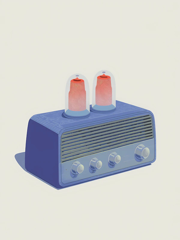 Retro Radio Illustration