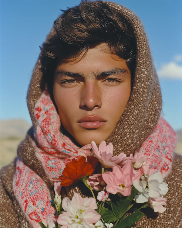 Portrait With Flowers