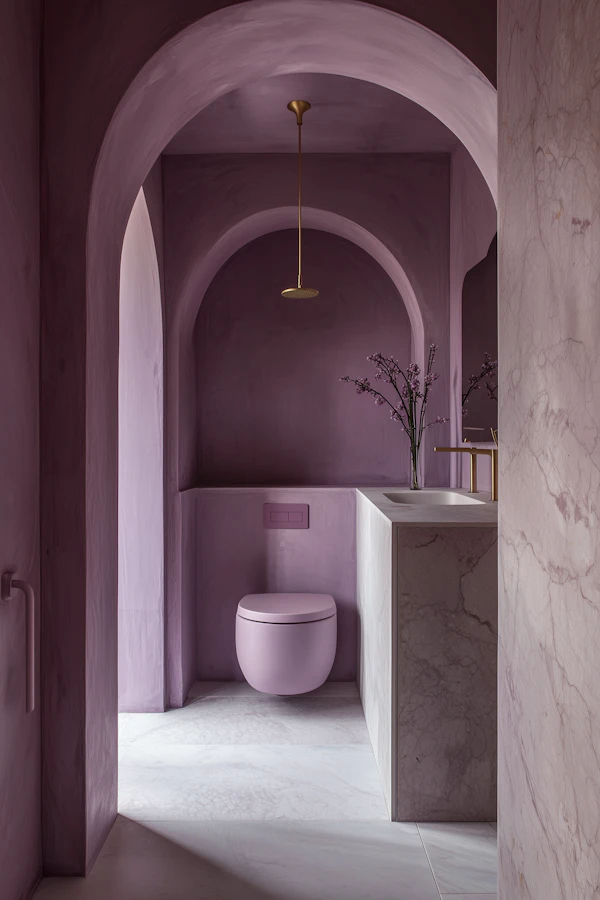Lavender Bathroom Elegance