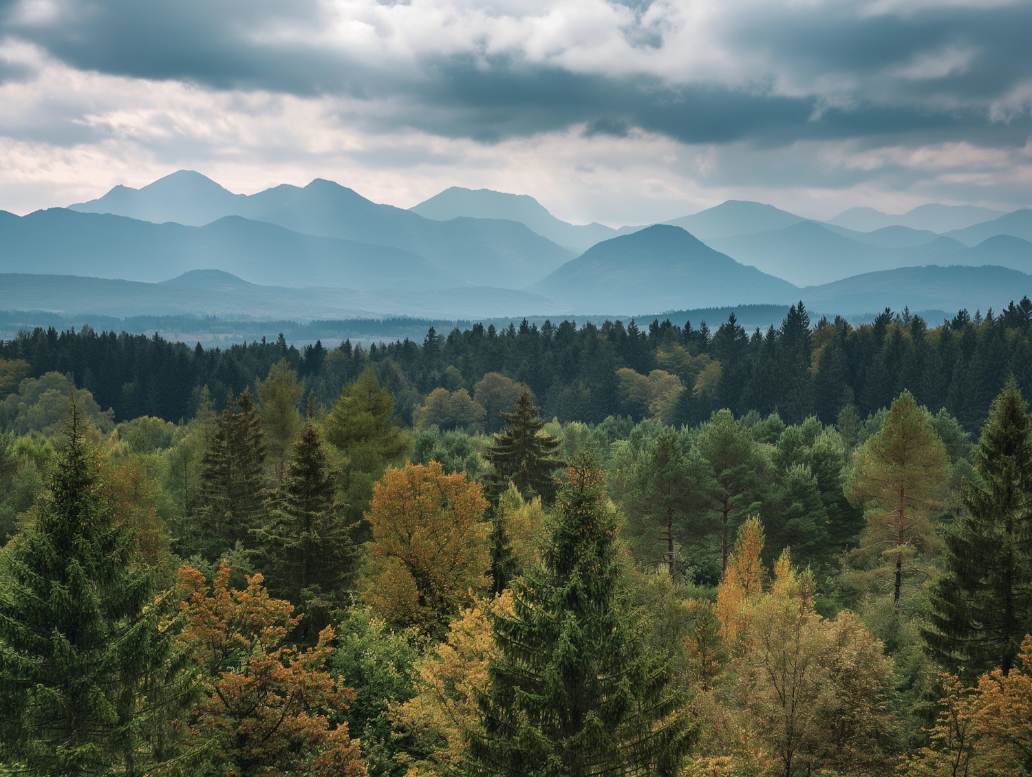 Autumnal Mountain Landscape