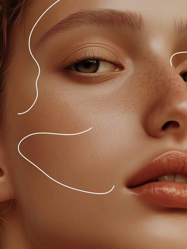 Close-Up Woman's Face