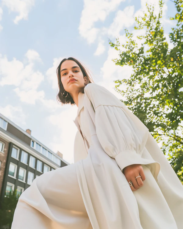 Empowered Woman in Urban Setting