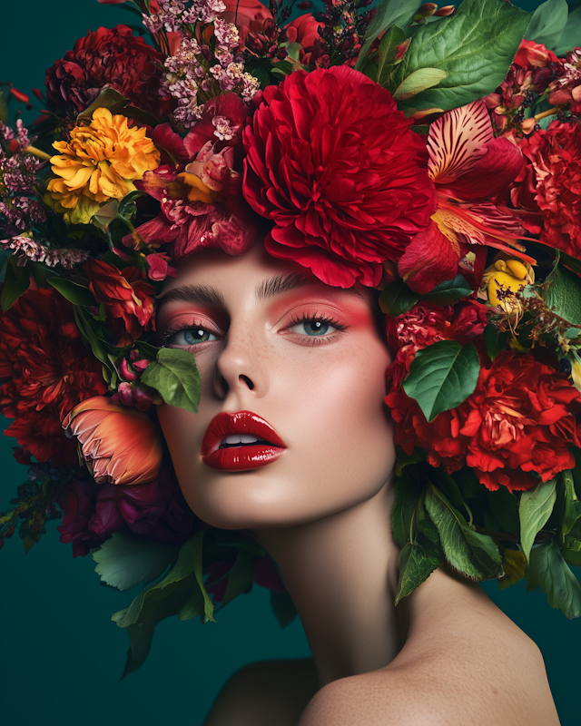 Floral Headdress Portrait