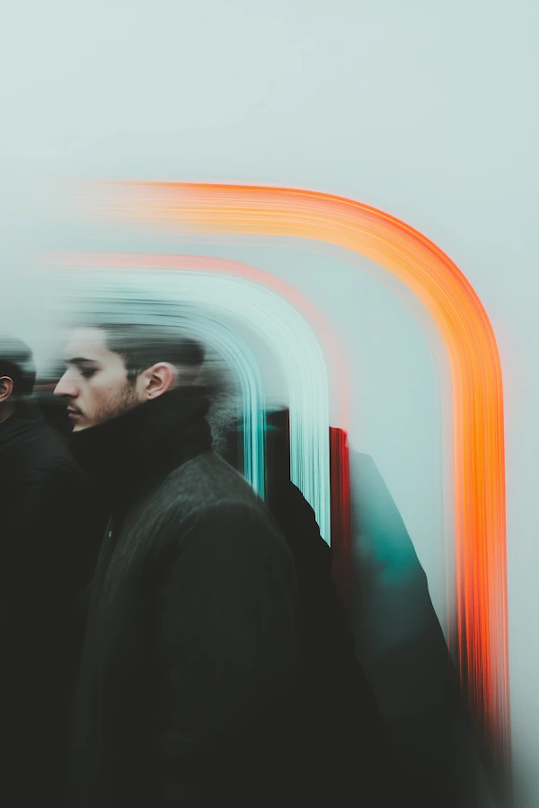 Neon Light Portrait
