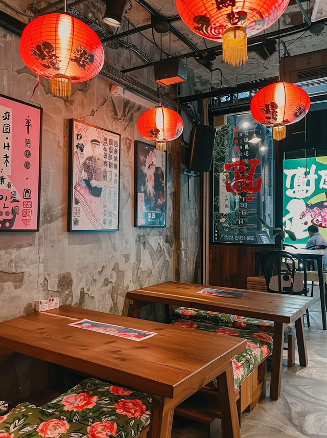 Culturally Themed Restaurant Interior